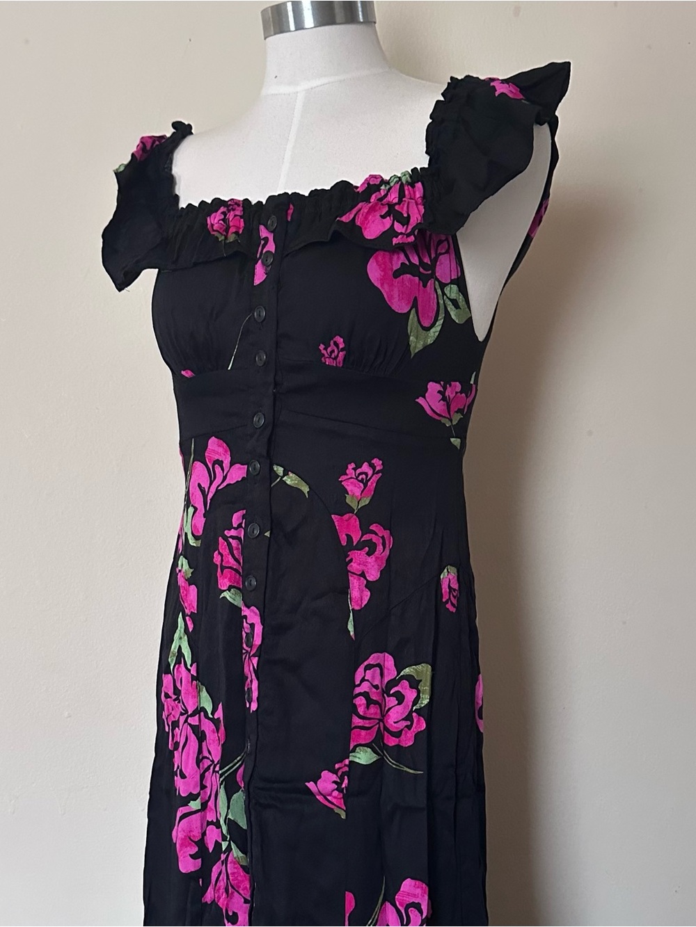 FREE PEOPLE Floral Maxi Dress (s)